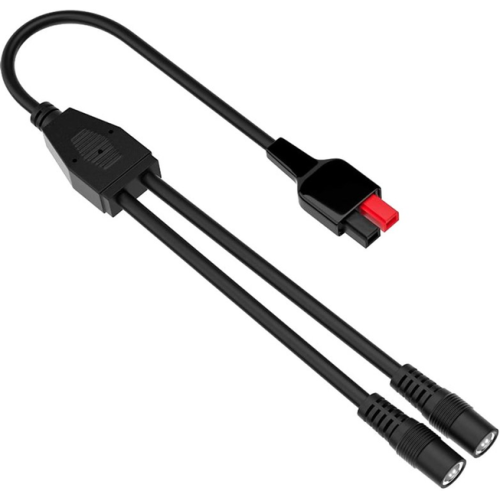 Anderson cable for connecting solar panels.