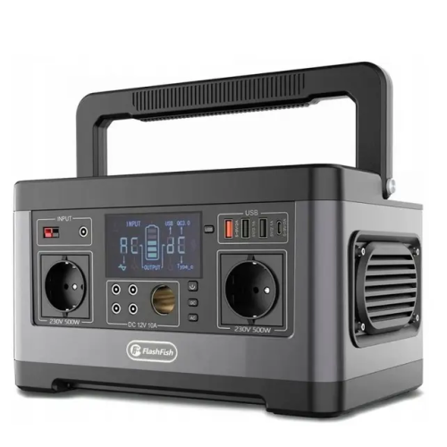 Portable power station FlashFish P63 500W for autonomous energy.