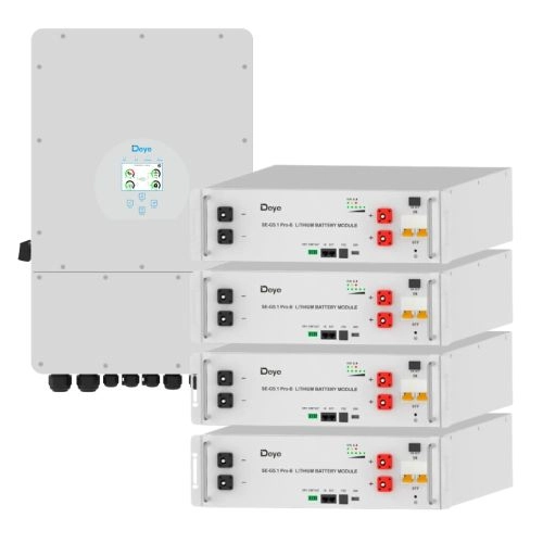 Комплект Deye LP3 (інвертор SUN-12K-SG04LP3-EU + 4 АКБ Deye SE-G5.1Pro-B).